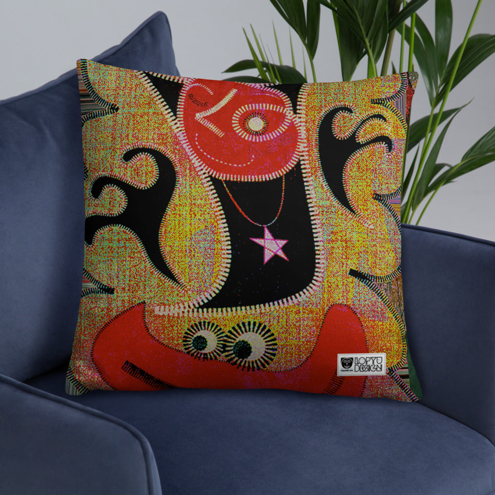 ベーシッククッション・パッチ大王ジェニー裏モノクロver【CA005-BC004】