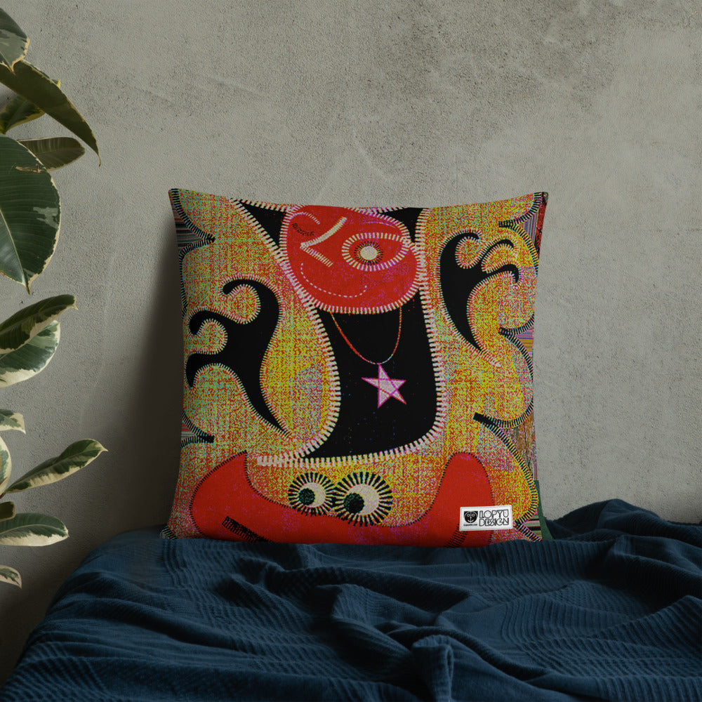 ベーシッククッション・パッチ大王ジェニー裏モノクロver【CA005-BC004】