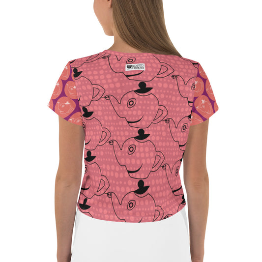 全面プリントクロップTシャツ・ロピュズカフェドンゴロスロゴ【LC003- TCT009】
