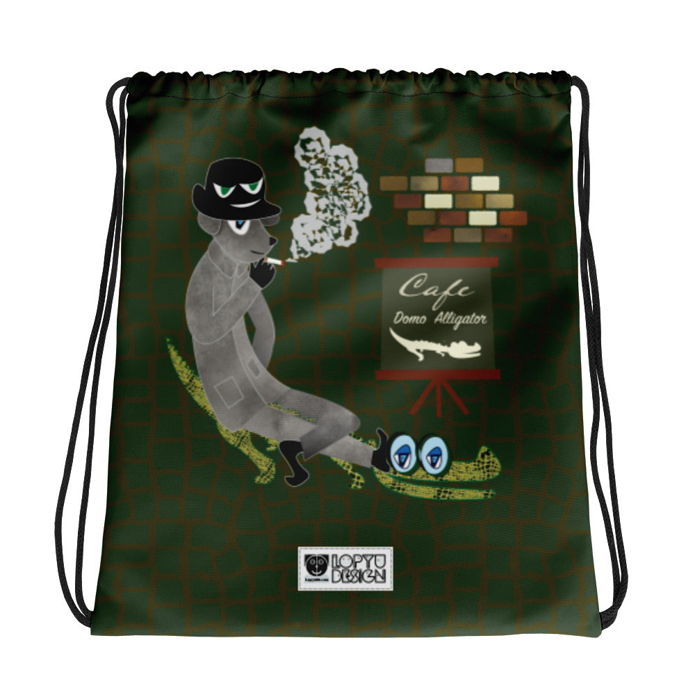 ドローストリングバッグ・ドーモアーリゲーター【CA022- WP017】