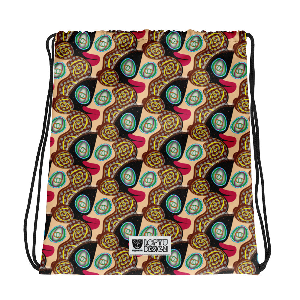 ドローストリングバッグ・ラメコ模様【CA002- DSB004】