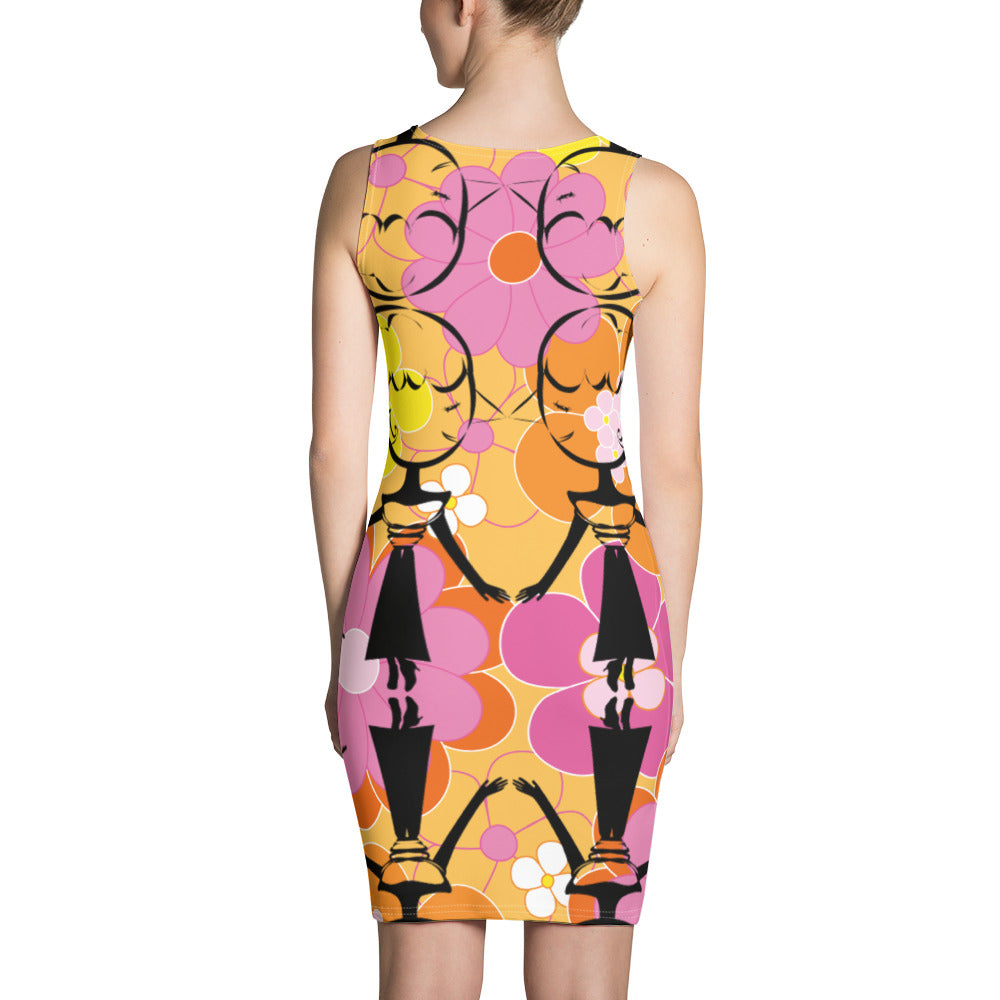 昇華プリントカットソーワンピース・マダムペシェーラモダン【CA015- CSOP012】