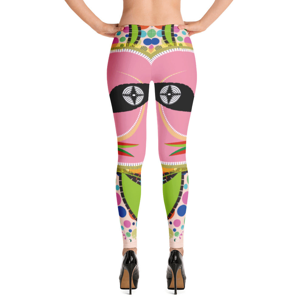 全面プリントレギンス・ドッツトートボーイ/ベージュ【CA017- LGL005】