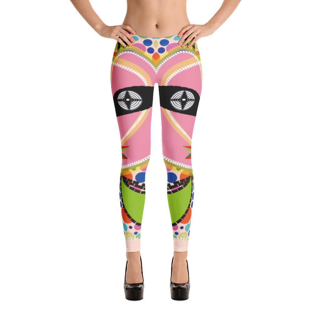 全面プリントレギンス・ドッツトートボーイ/ベージュ【CA017- LGL005】