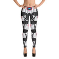 全面プリントレギンス・ディラン白【CA072- LGL008】
