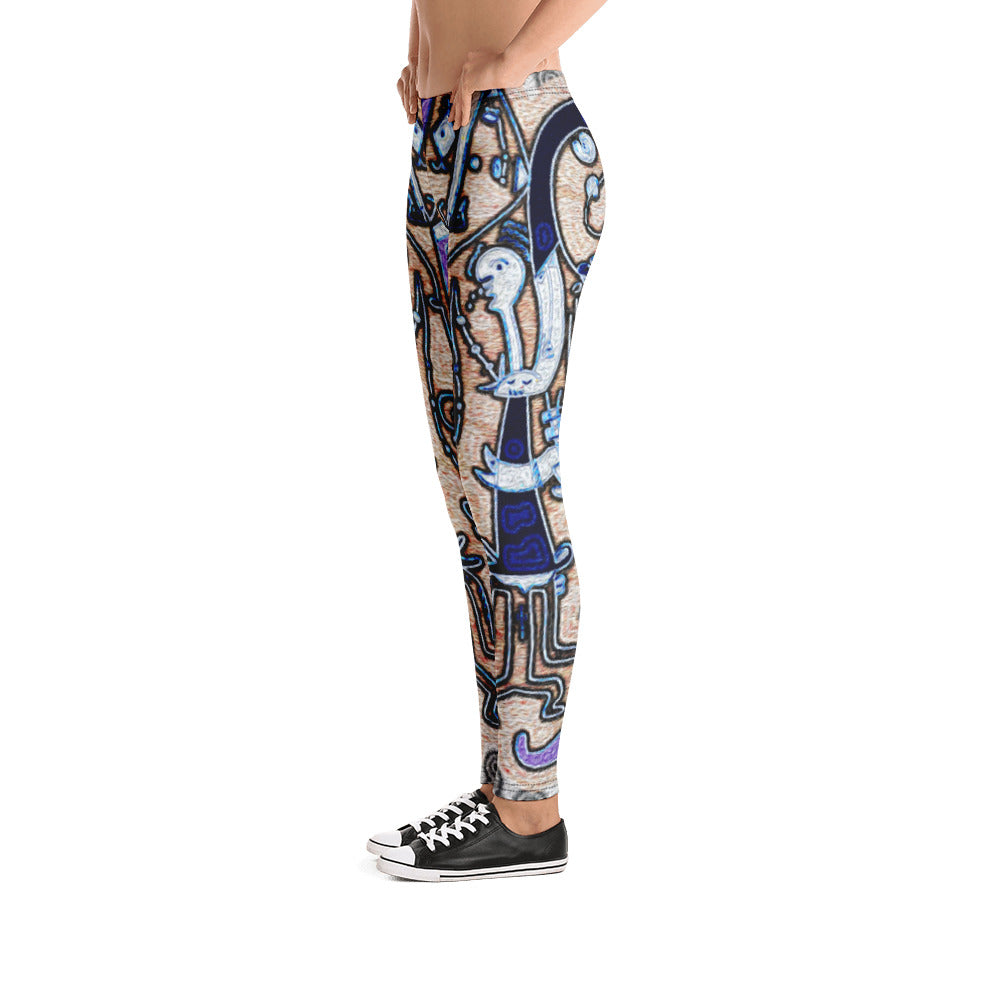 全面プリントレギンス・アフタヌーンオピウムREMIXBNO27【AO002- YLGL036】