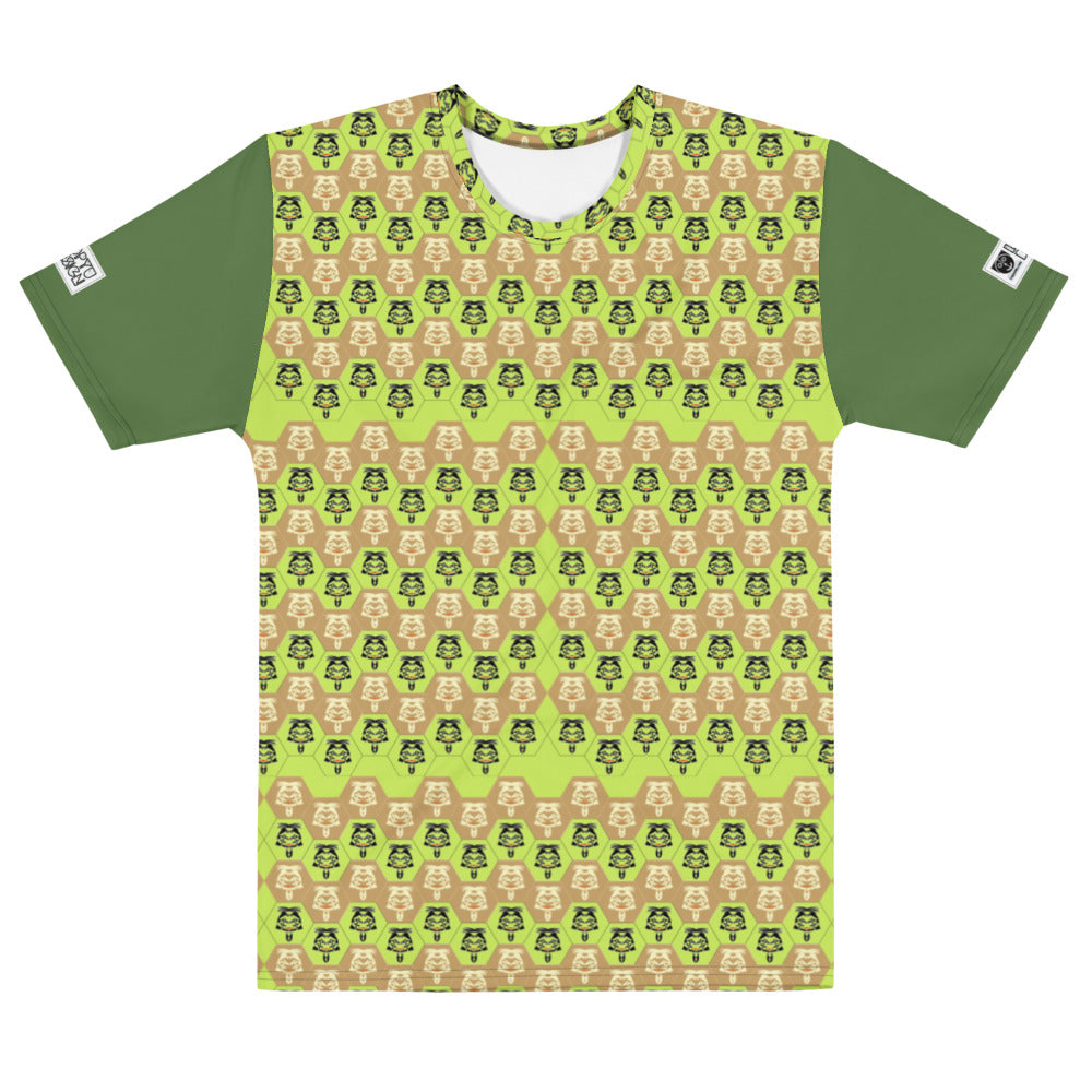 メンズTシャツ・ボクチャン模様黄緑地【CA003- TCNM007】