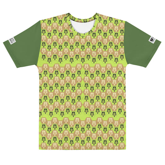 メンズTシャツ・ボクチャン模様黄緑地【CA003- TCNM007】