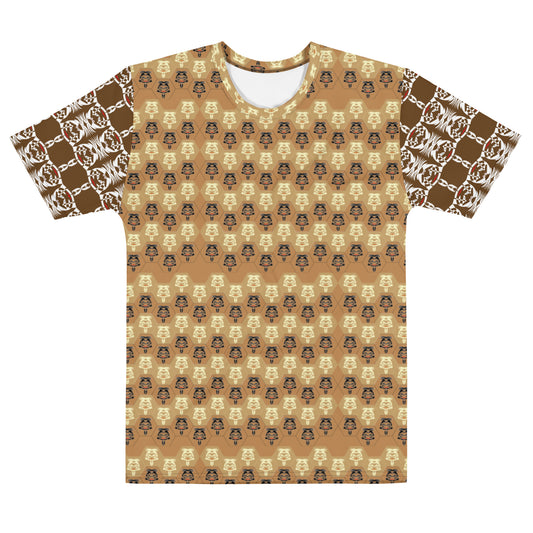 メンズTシャツ・ボクチャン模様黄土【CA003- TCNM006】