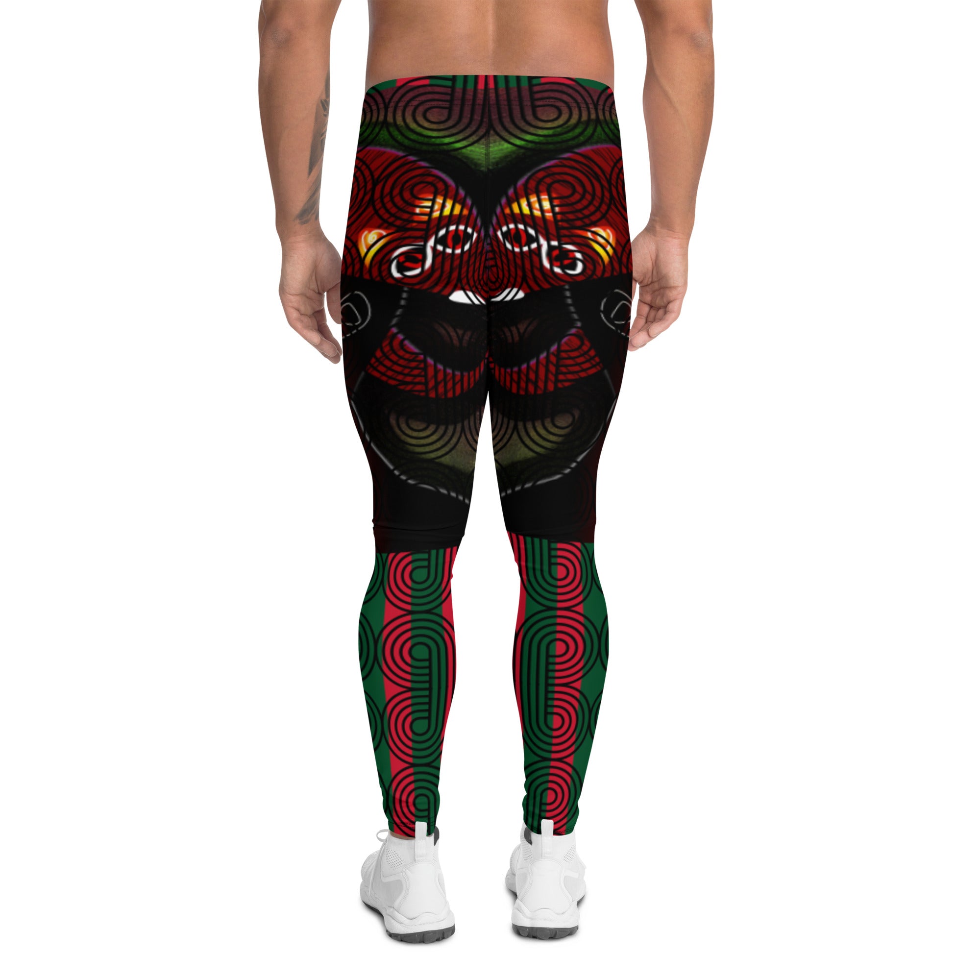 全面プリントメンズレギンス・ラスカルサンセット（Radioaktivität）【IC010- LGM014】