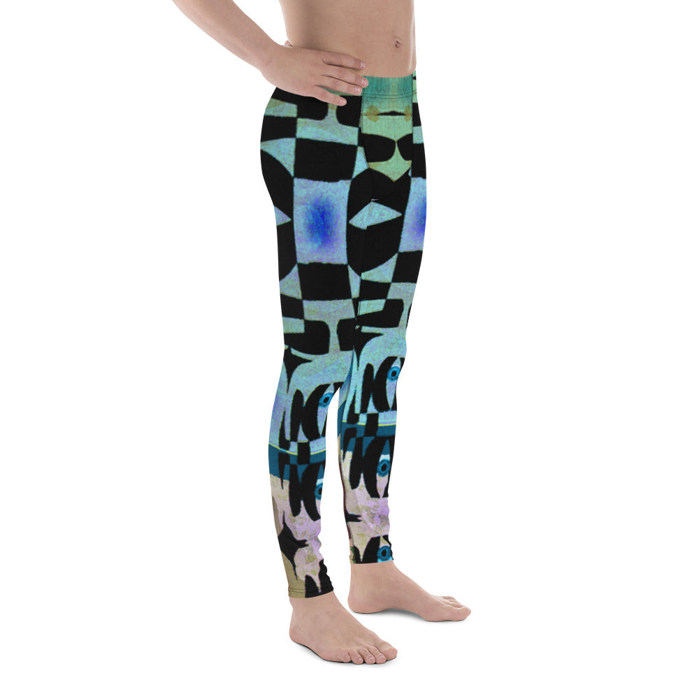 全面プリントメンズレギンス・マーブルイジドール【CA001- LGM004】