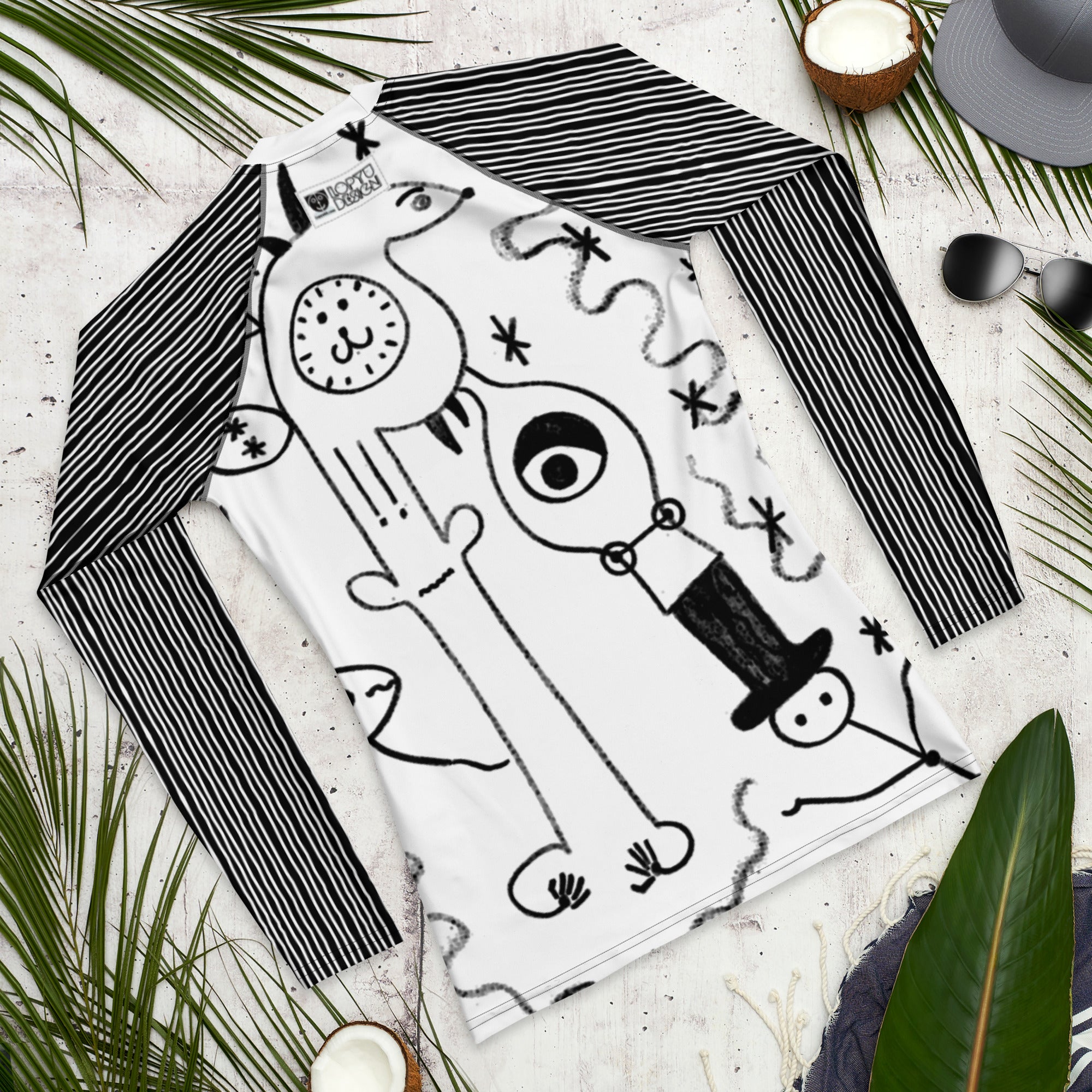 メンズラッシュガード・アフタヌーンオピウム【AO118M- RGM014】