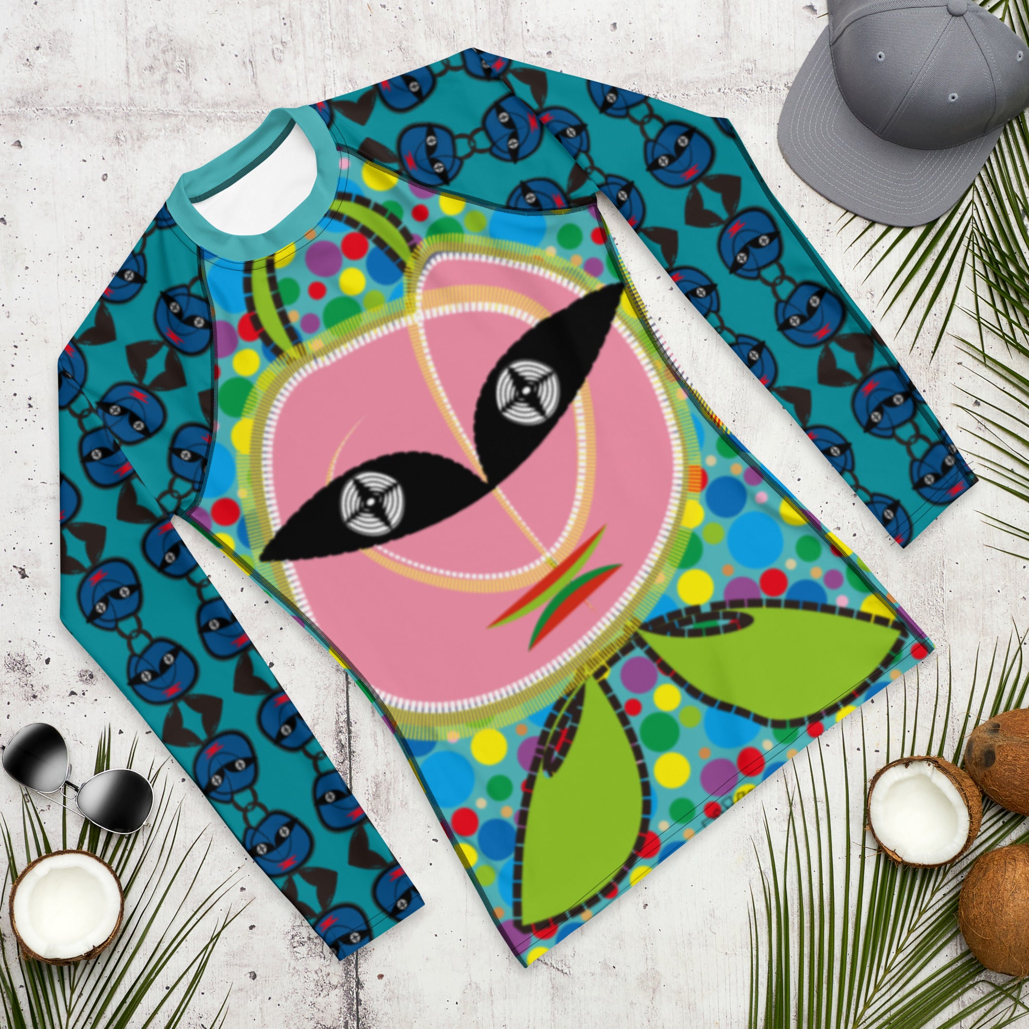 メンズラッシュガード・トートボーイエメラルドグリーン【CA017- RGM010】