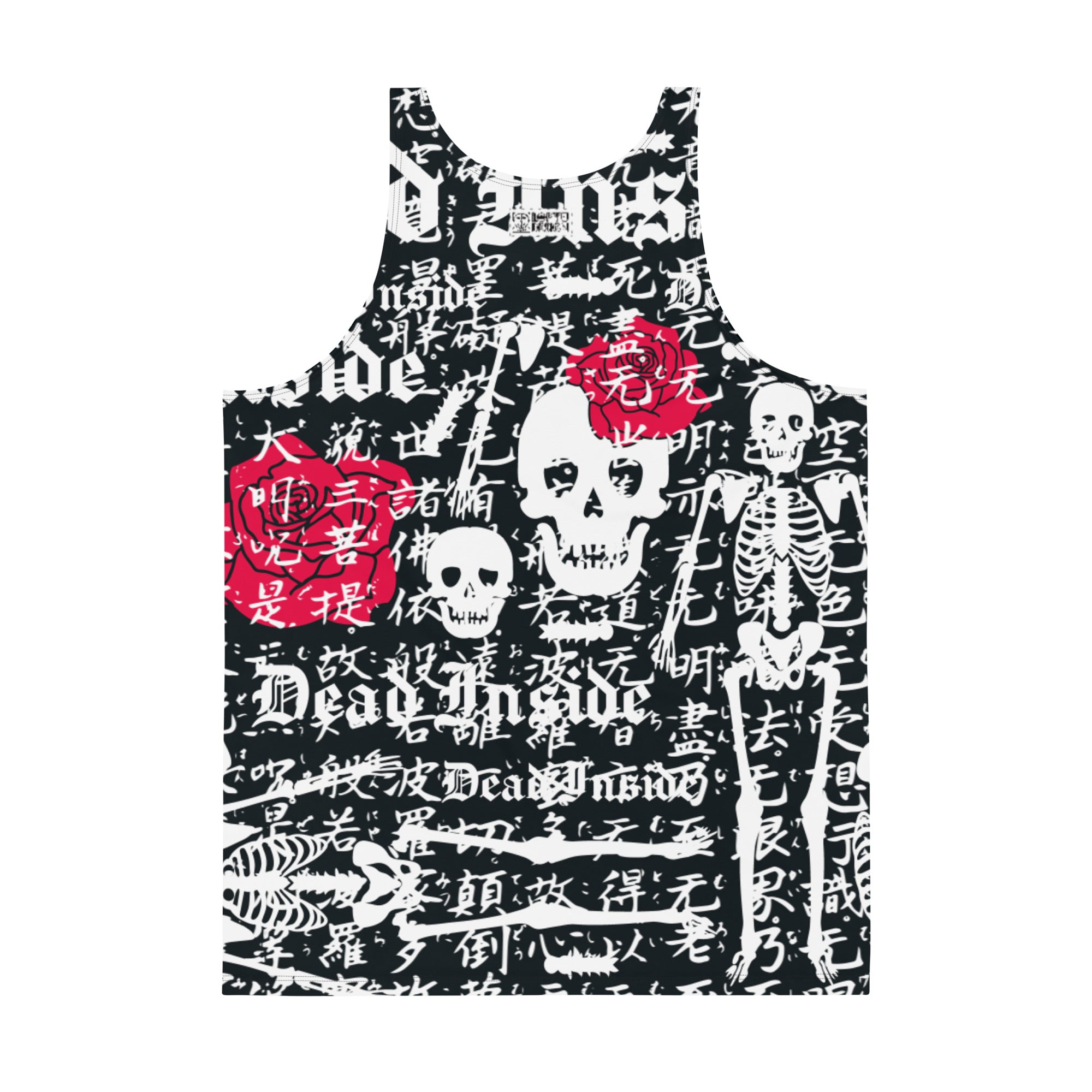 ユニセックスタンクトップ・般若心経スケルトンモダン【LD006-UTT009】