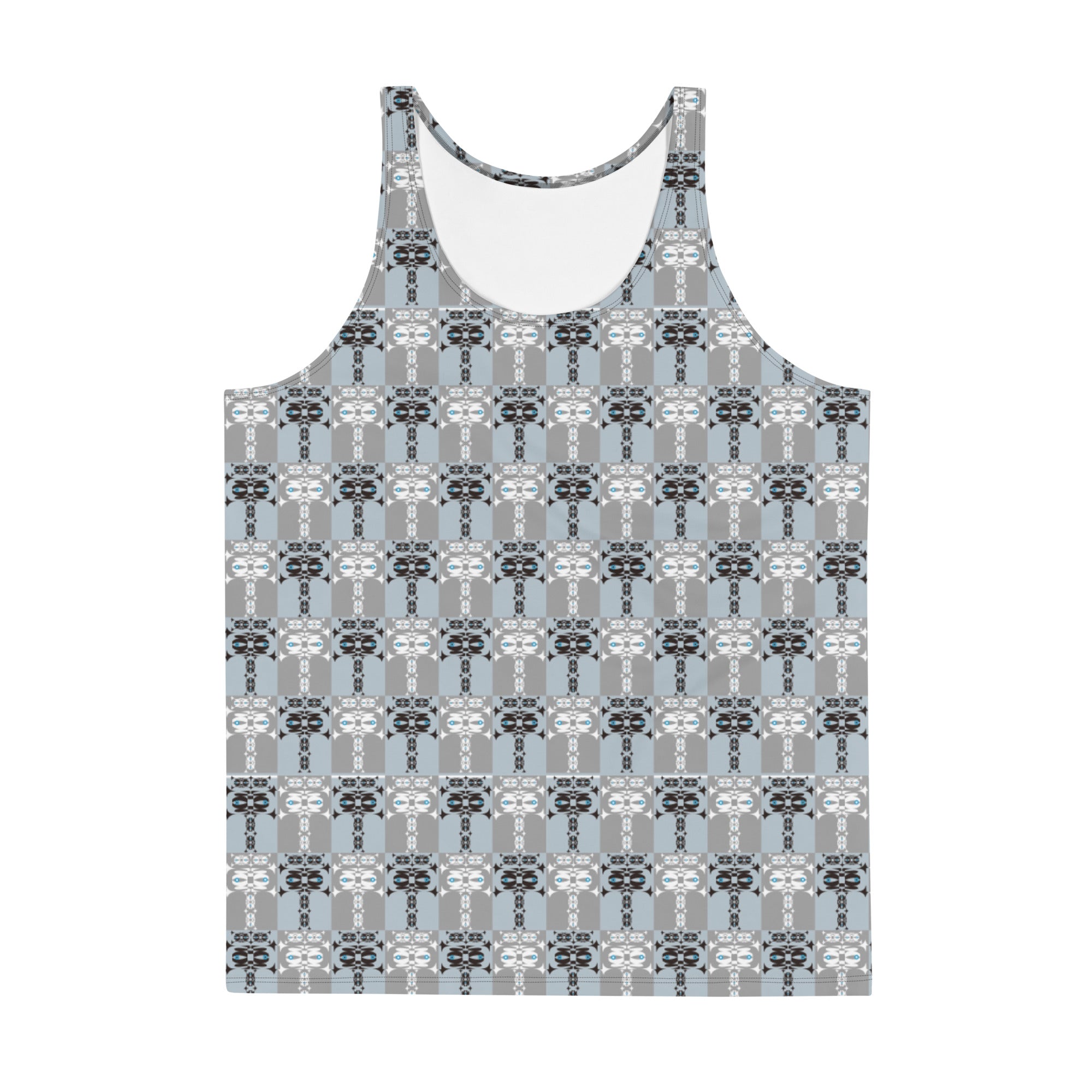 ユニセックスタンクトップ・イジドール格子【CA001- UTT001】