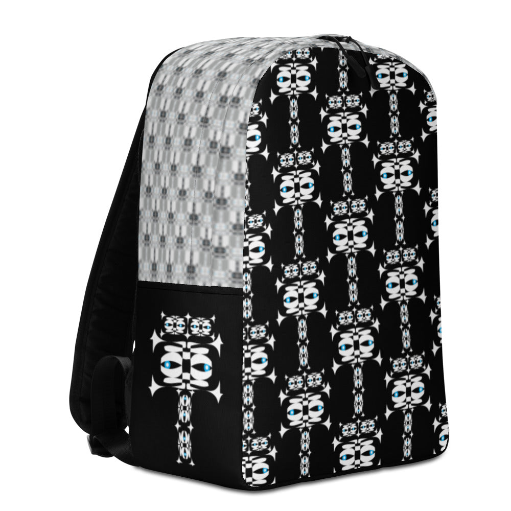 シンプルバックパック・イジドール模様黒地【CA001- SBP002】