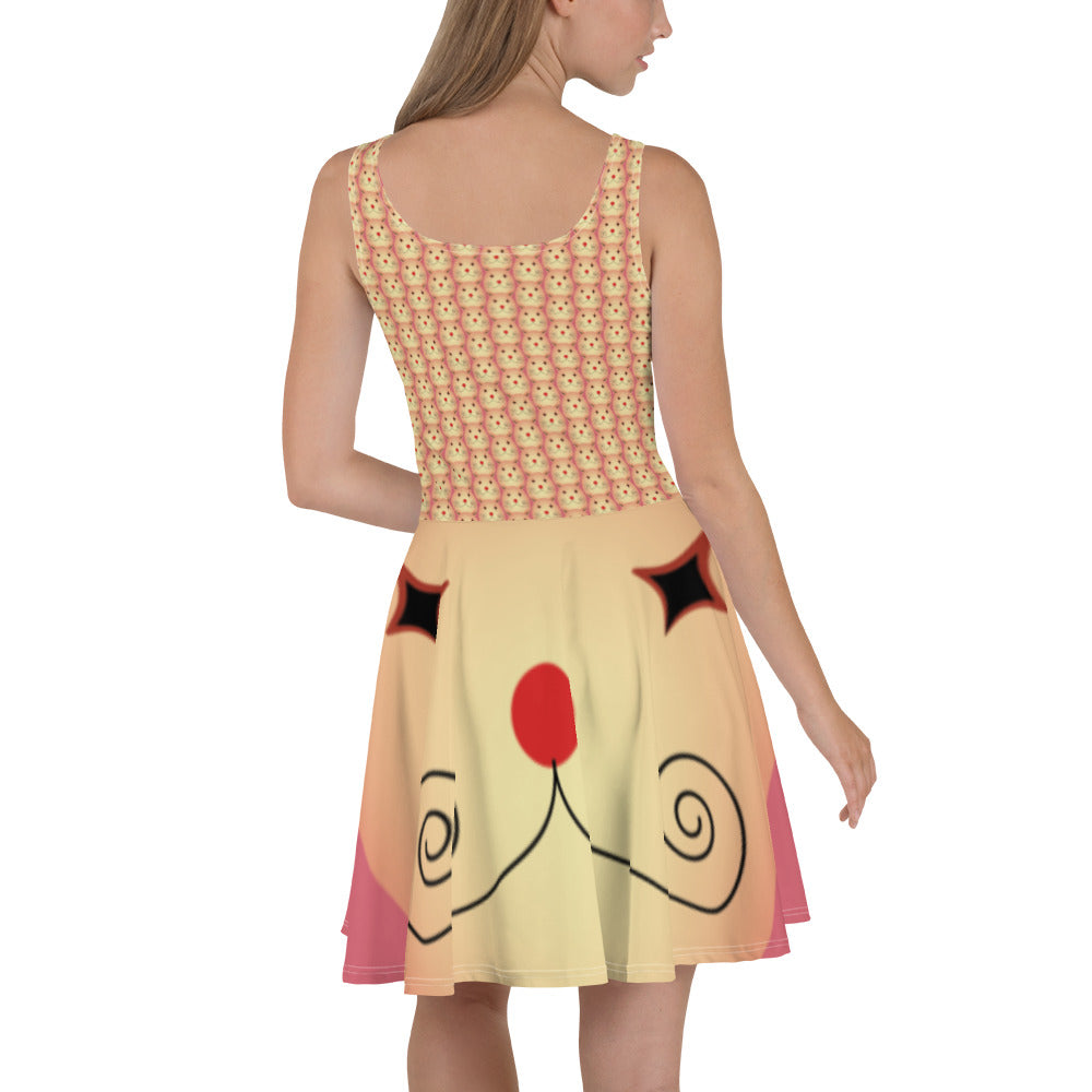 スケーターワンピース・タマランディ模様【CA028- SOP012】