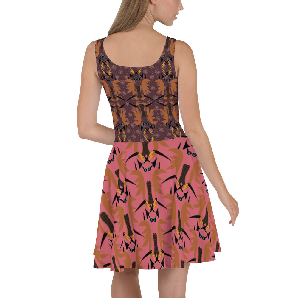 スケーターワンピース・リョンドー模様【CA007- SOP007】