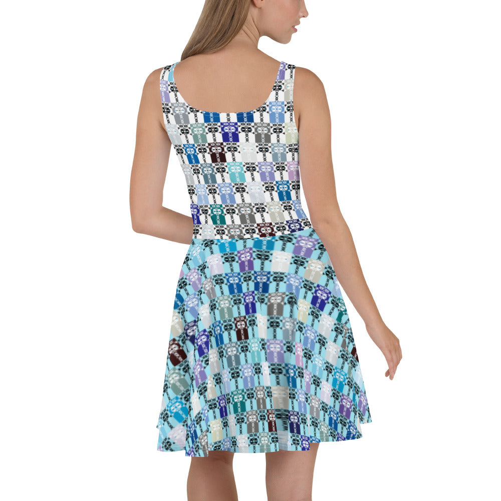 スケーターワンピース・イジドール格子柄クール【CA001- SOP017】