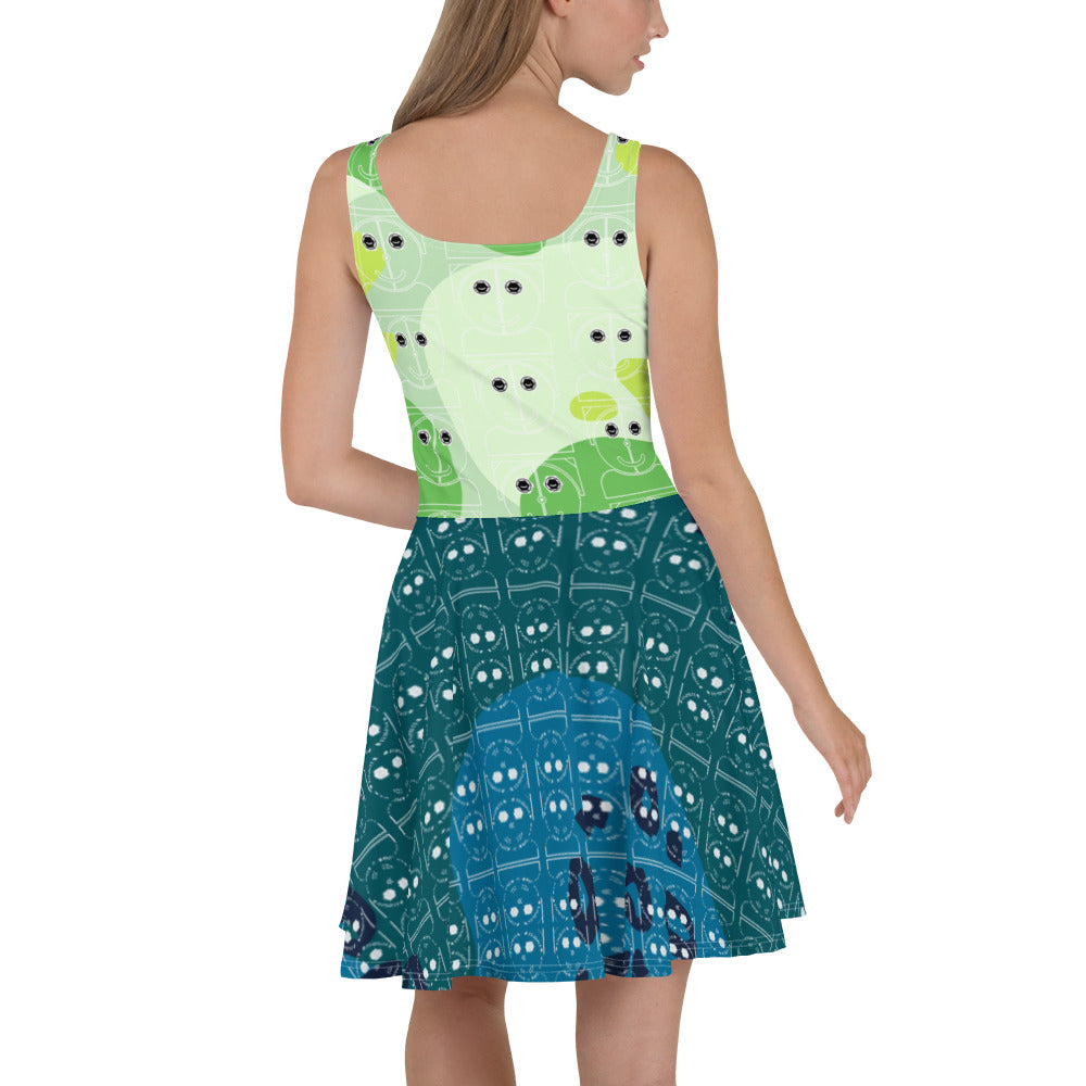 スケーターワンピース・ロピュールくんロゴモダン【LC001- SOP016】