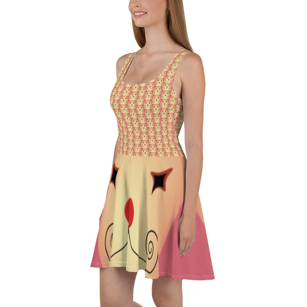 スケーターワンピース・タマランディ模様【CA028- SOP012】