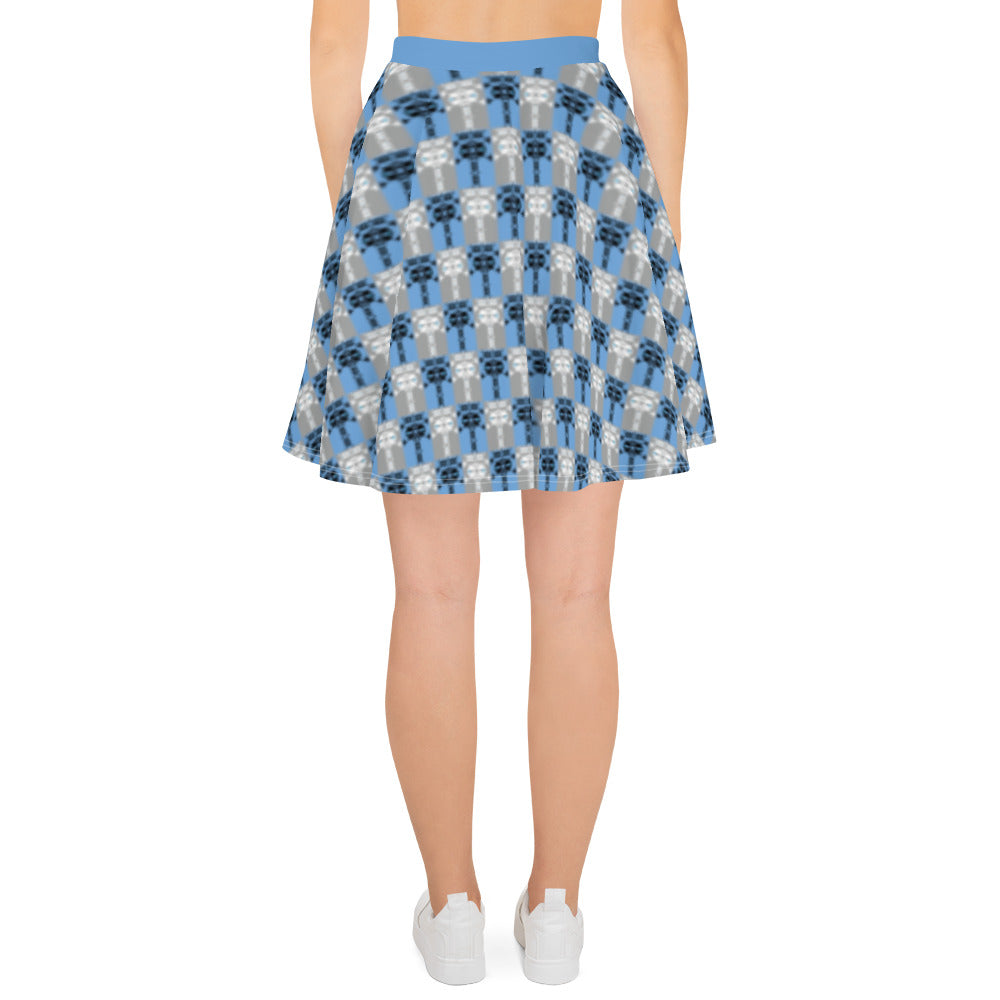 スケータースカート・イジドール格子青【CA001- SSK001】