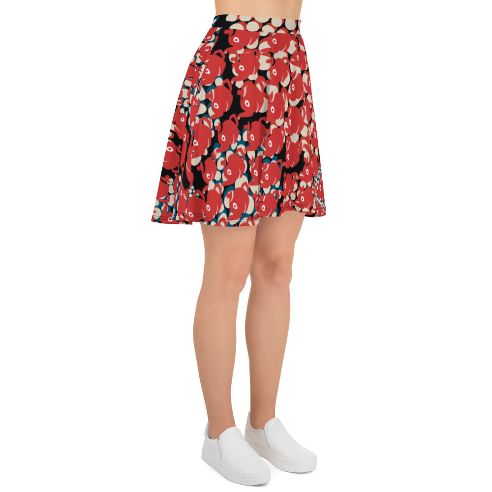 スケータースカート・赤ティーブレーカーモダン【LC001- SSK018】