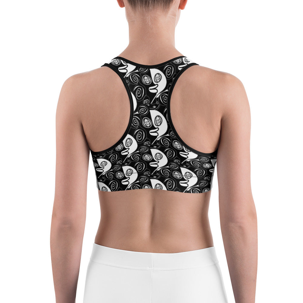 スポーツブラ・モノクロラメ子【CA002- SBR008】