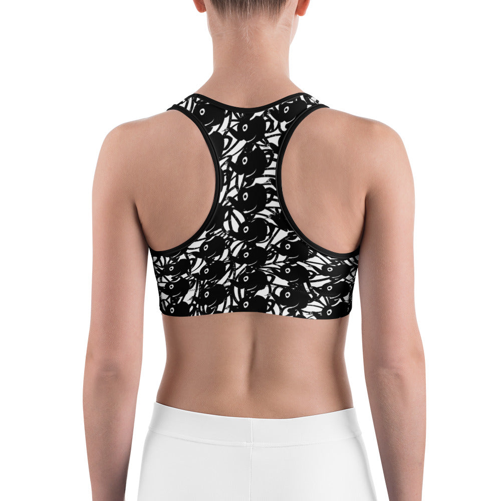 スポーツブラ・黒ティーブレーカーモダン【LC001-SBR014】