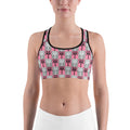 スポーツブラ・イジドール格子柄ピンク【CA001- SBR002】