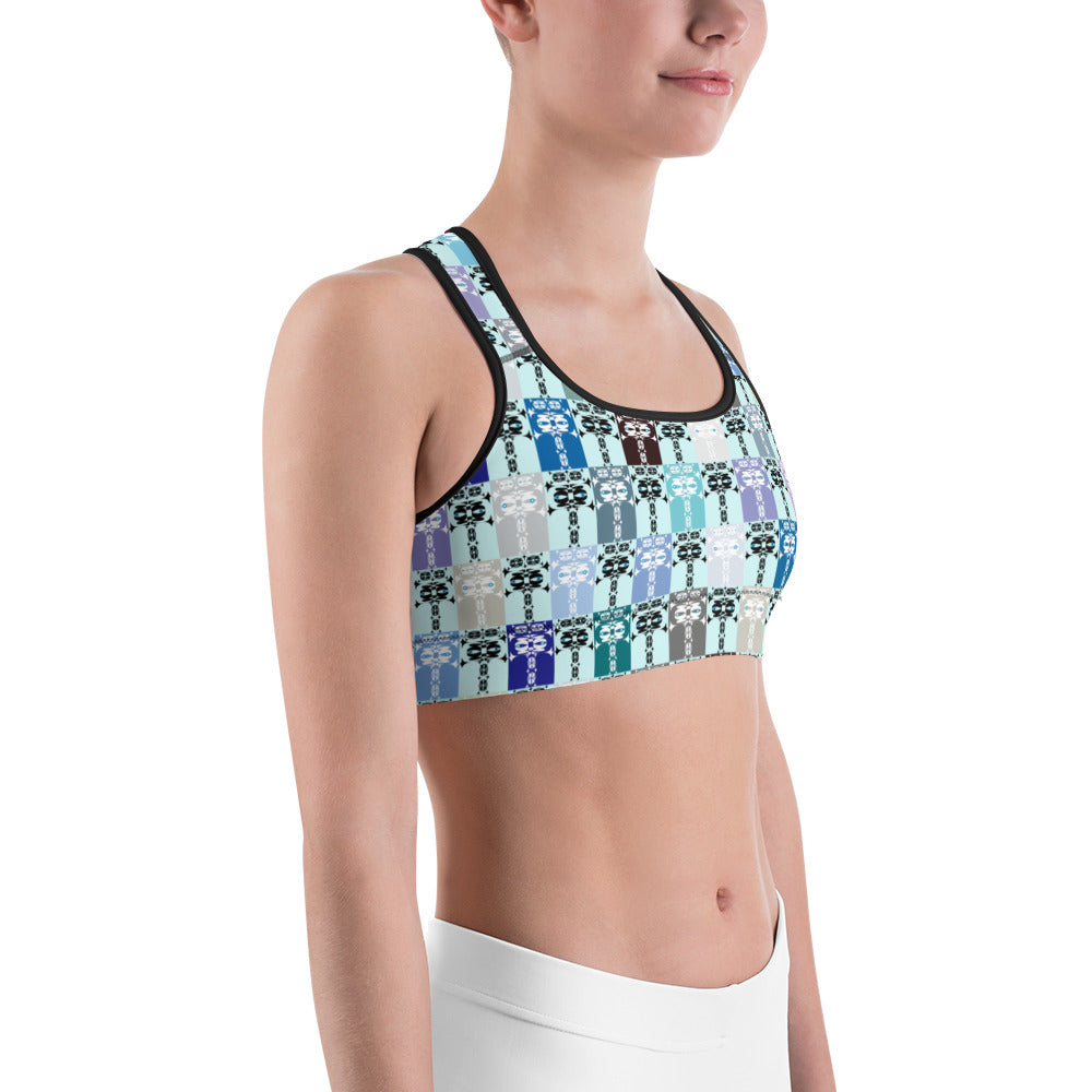 スポーツブラ・イジドール格子柄クール【CA001- SBR013】