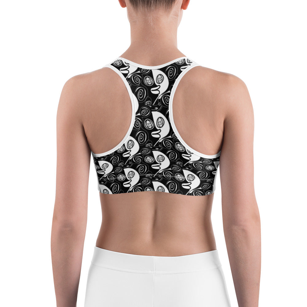 スポーツブラ・モノクロラメ子【CA002- SBR008】