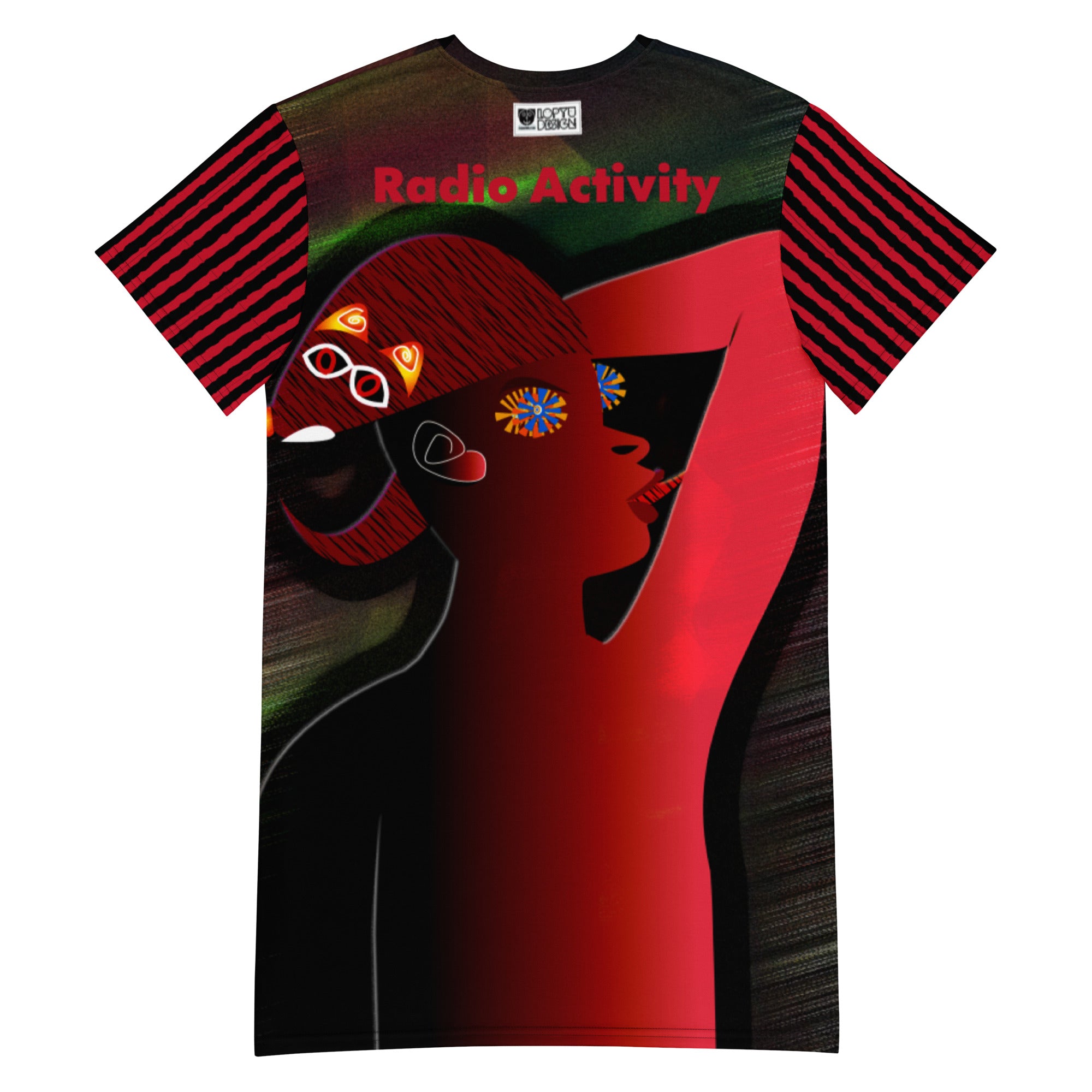 Tシャツワンピース・ラスカルサンセット（Radio-Aktivität）【CA073- TOP018】