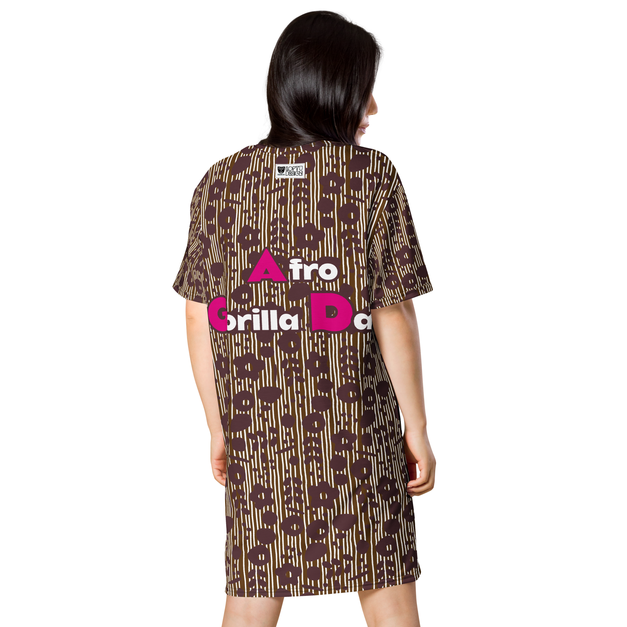 Tシャツワンピース・アフロゴリラダダ【CA076- TOP019】