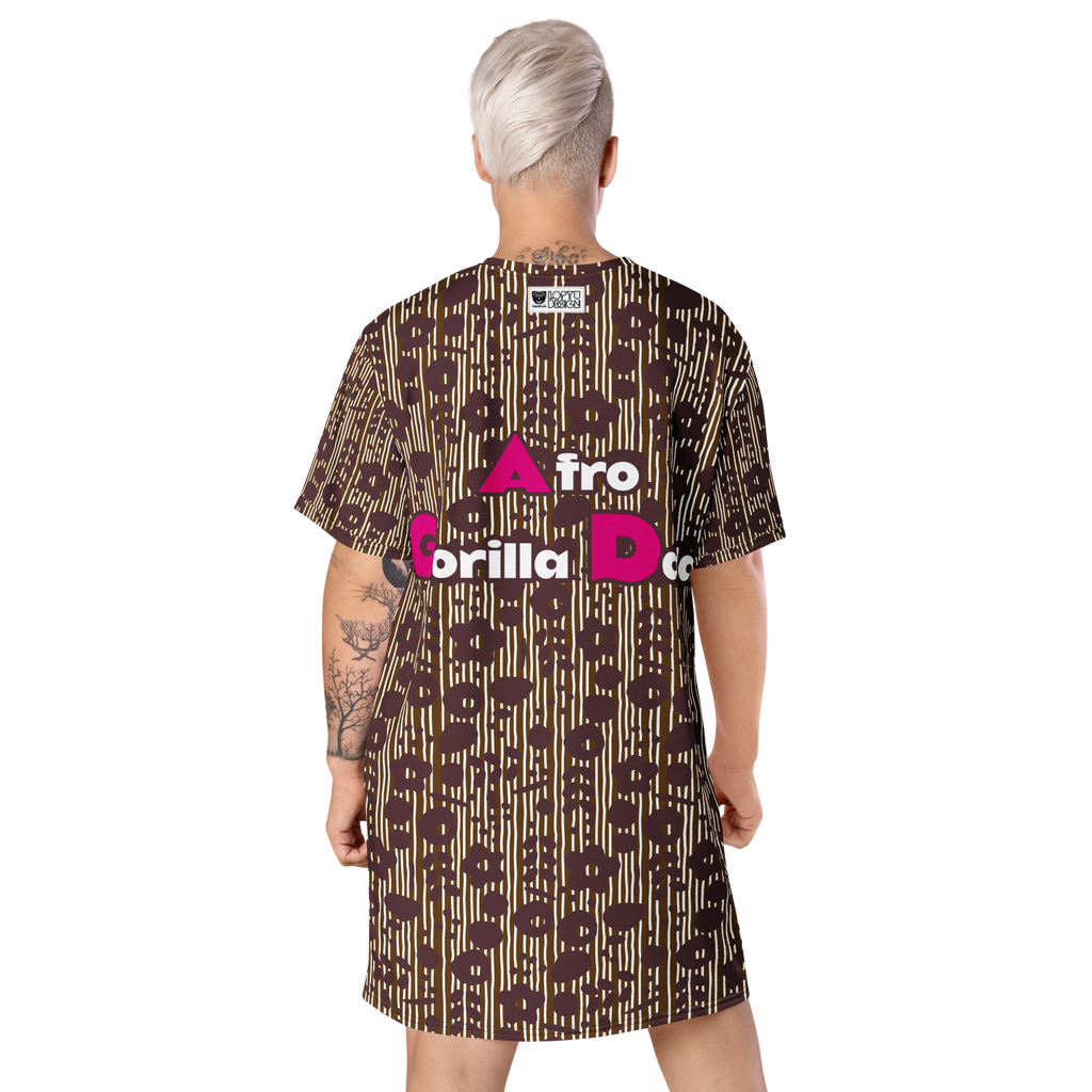 Tシャツワンピース・アフロゴリラダダ【CA076- TOP019】