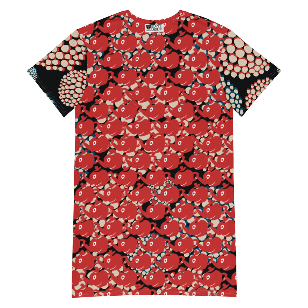 Tシャツワンピース・ティーブレーカーMIXモダン【LC001- TOP023】