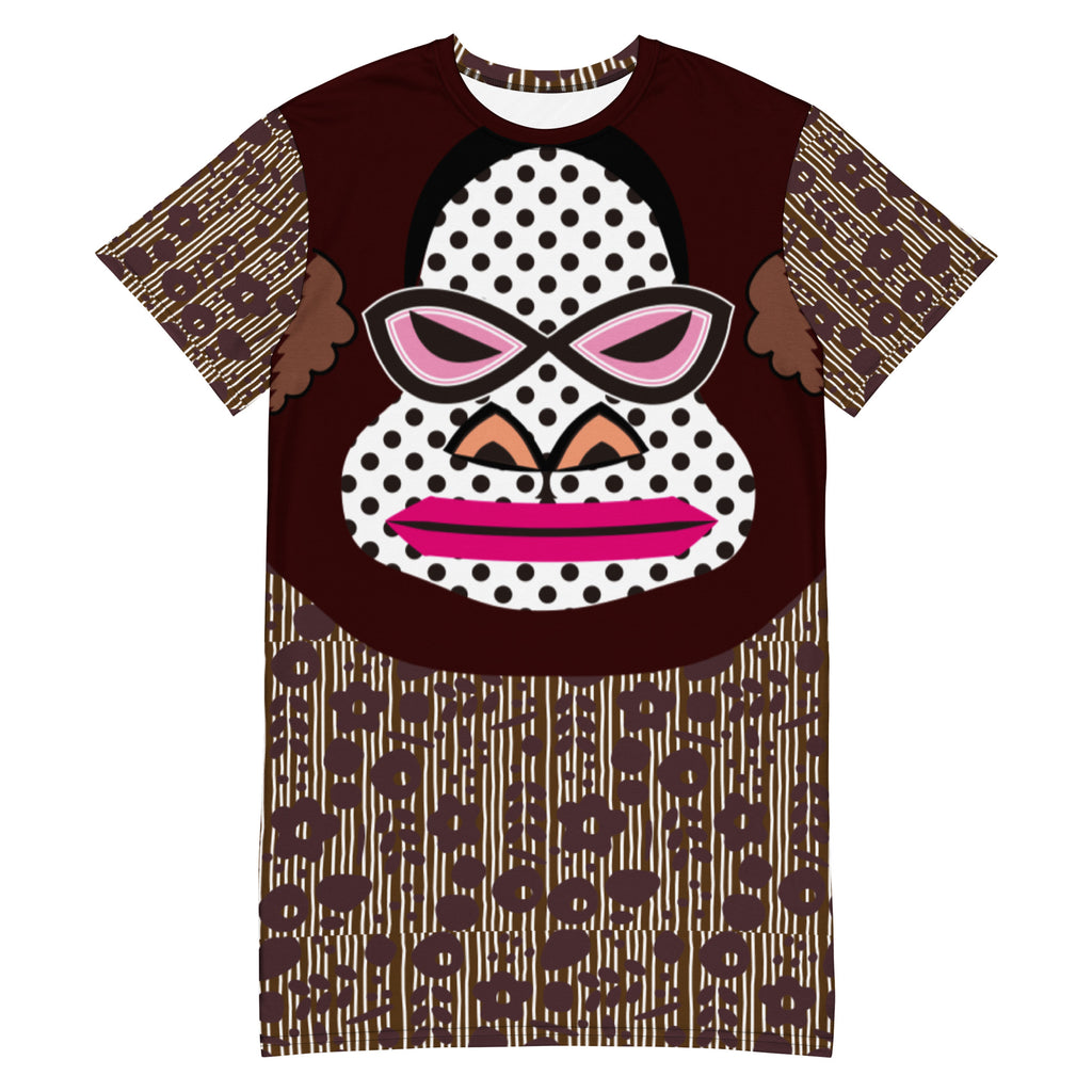 Tシャツワンピース・アフロゴリラダダ【CA076- TOP019】