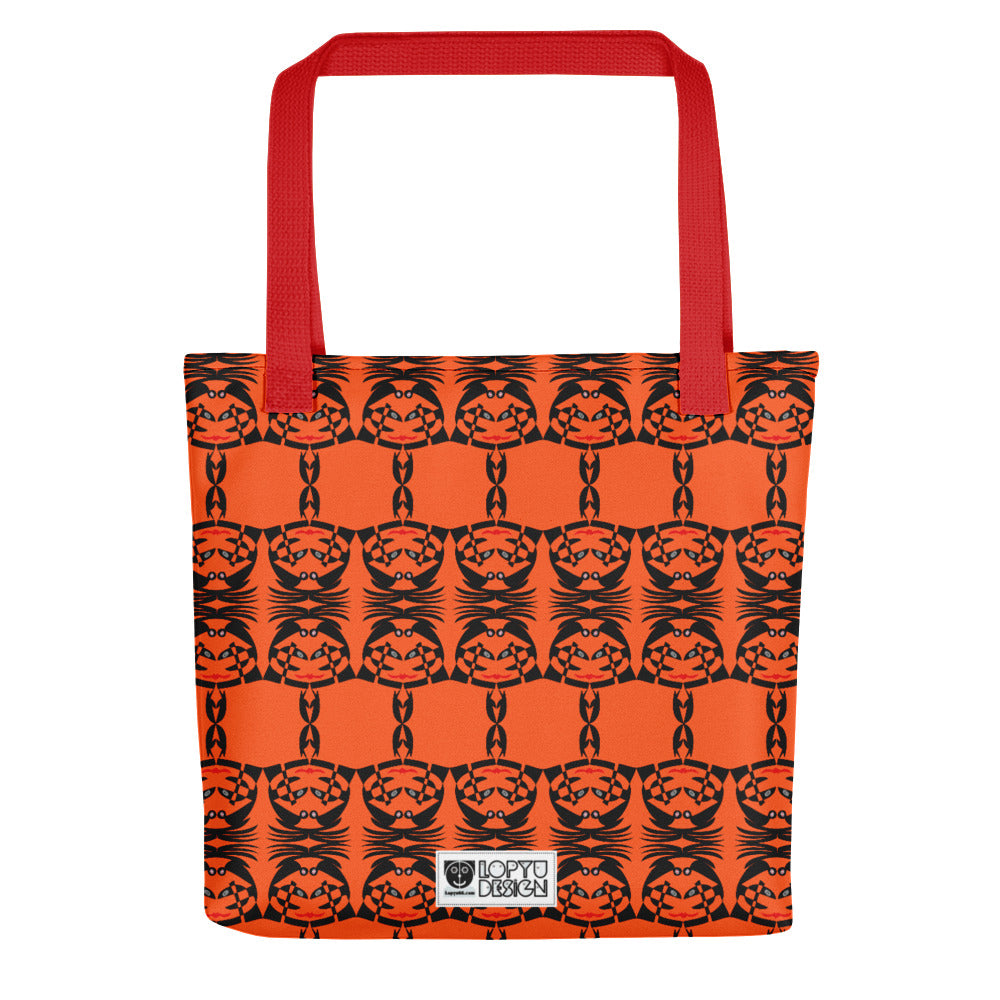 トートバック・ボクチャン模様橙地【CA003- TB009】