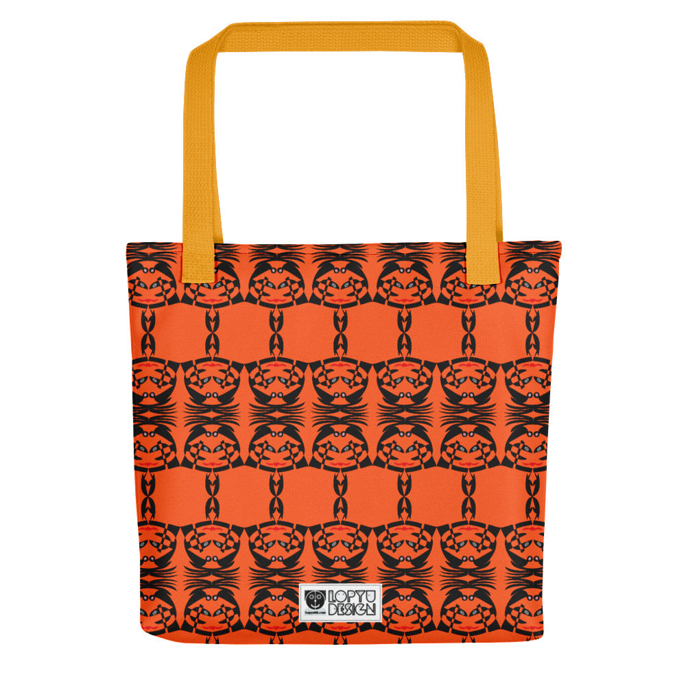 トートバック・ボクチャン模様橙地【CA003- TB009】