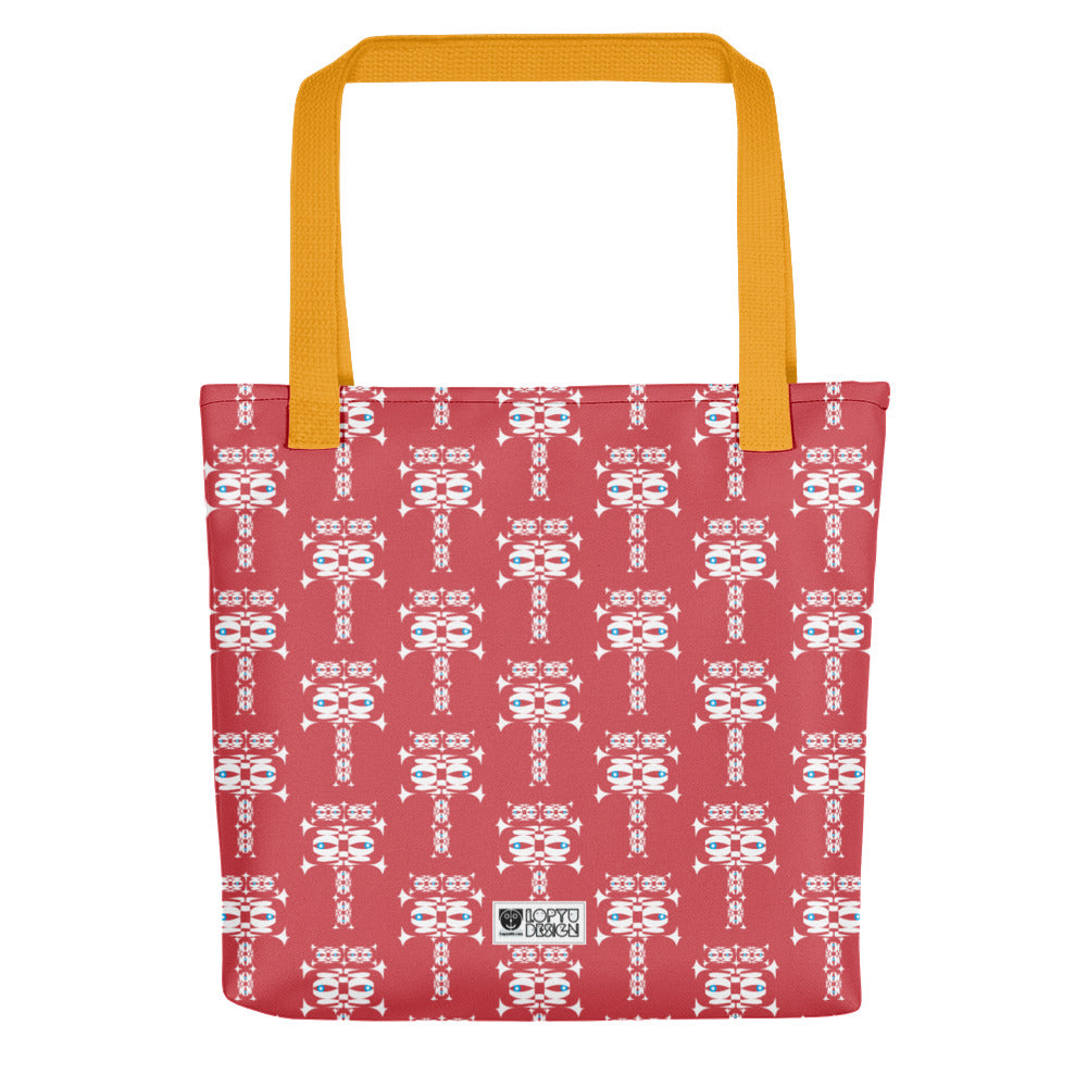 トートバック・イジドール模様赤地【CA001- TB002】