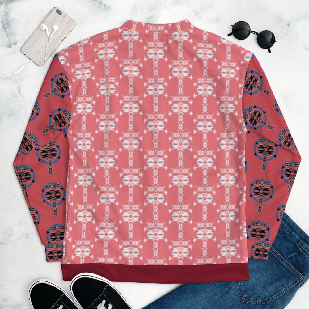 全面プリントユニセックスボンバージャケット・イジドール模様【CA001- BJU003】