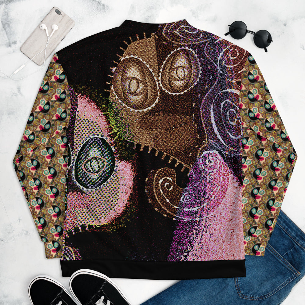 全面プリントユニセックスボンバージャケット・ラメラメブラザース【CA002- BJU006】