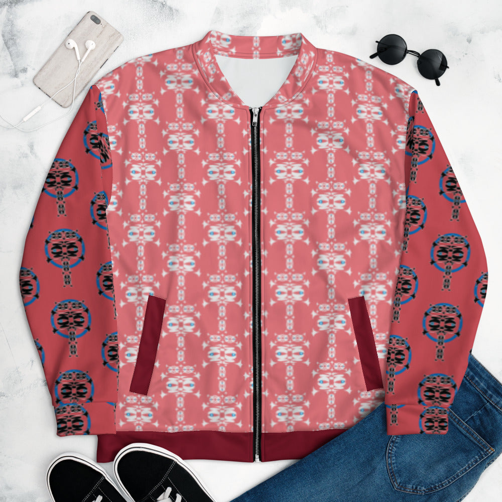 全面プリントユニセックスボンバージャケット・イジドール模様【CA001- BJU003】