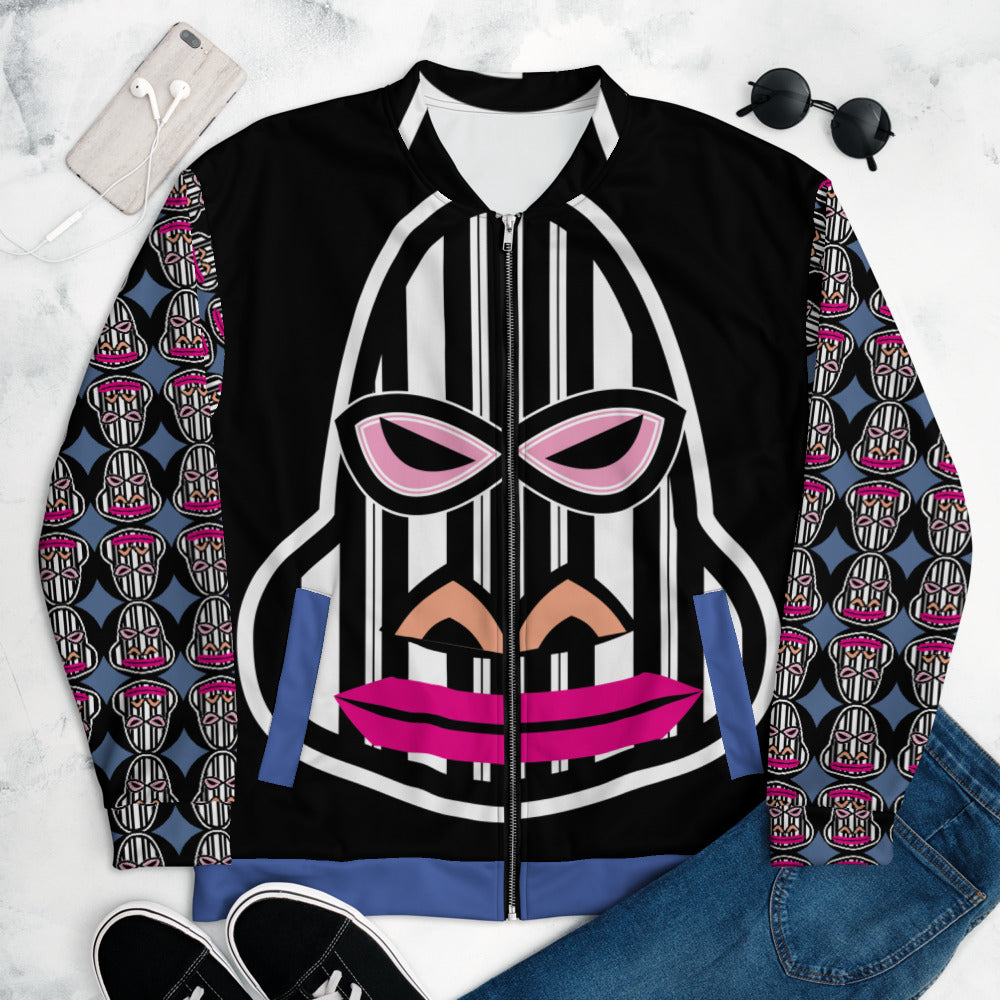 全面プリントユニセックスボンバージャケット・ゴリラダダ【CA031- BJU008】