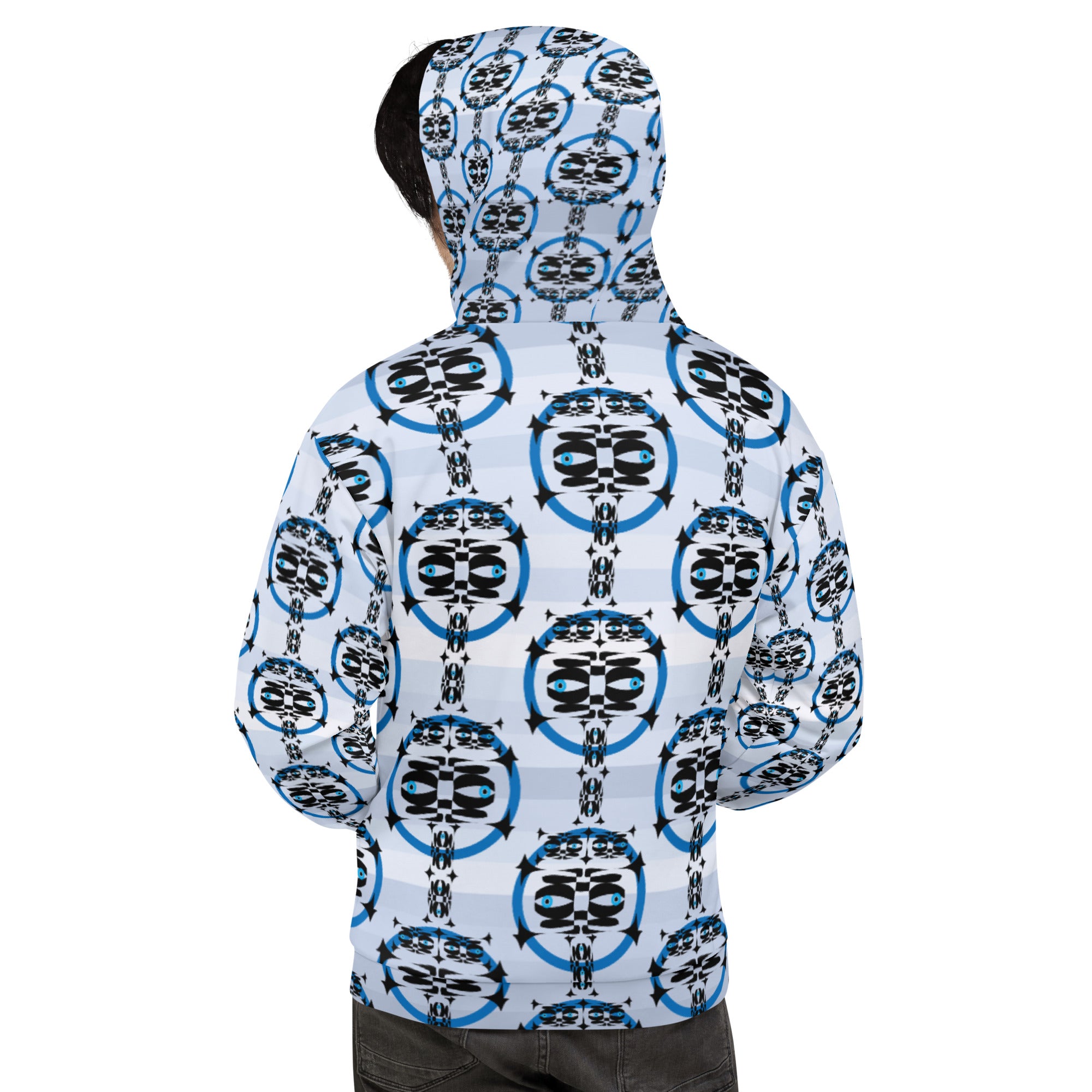 ユニセックスパーカー・青輪イジドールクールモダン【CA001- PKU022】