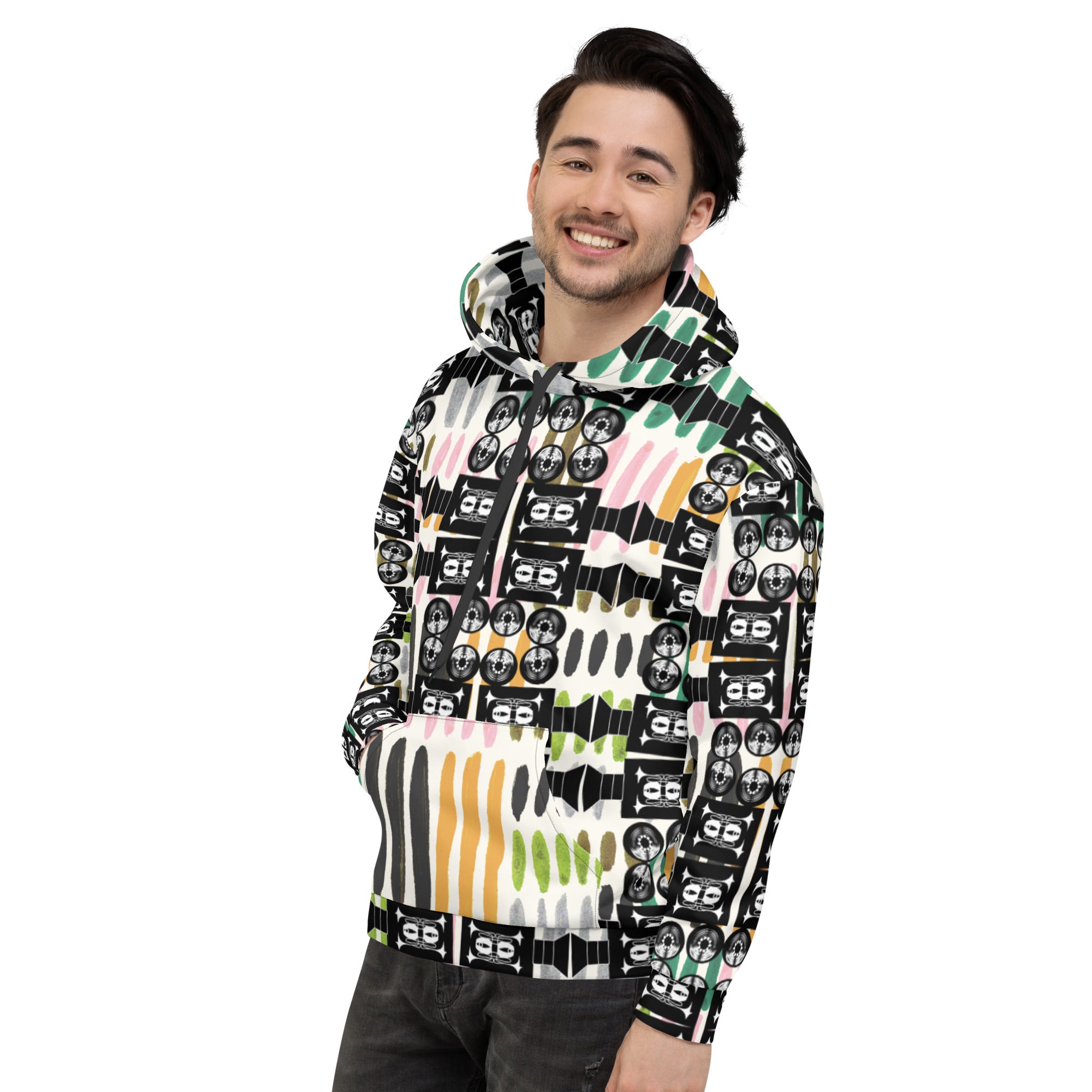 ユニセックスパーカー・きゃらあくたあロゴモダン【PD003-PKU016】