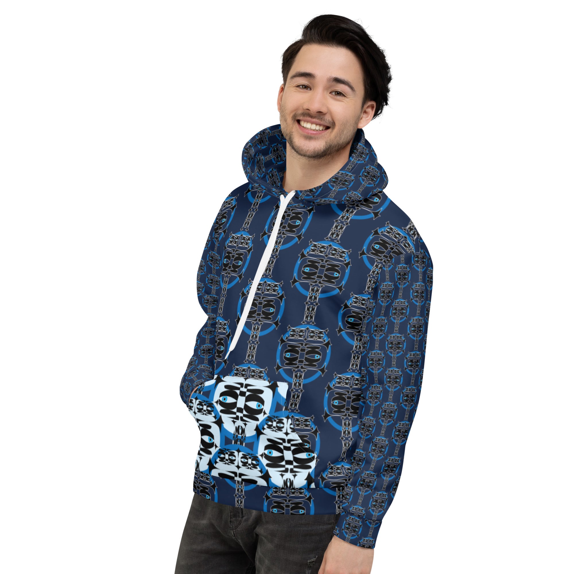 ユニセックスパーカー・青輪イジドール橙【CA001- PKU005】