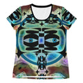 レディース全面プリントアスレチックTシャツ・マーブルイジドール【CA001- TATL008】