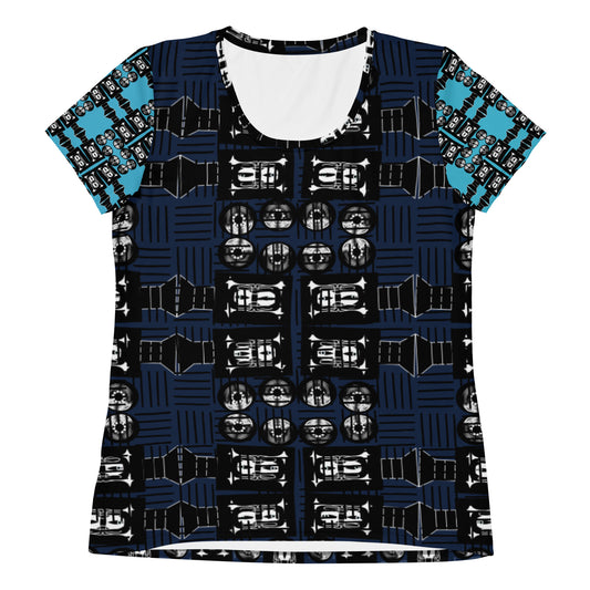 レディース全面プリントアスレチックTシャツ・キャラアクターロゴ【LG003- TATL010】