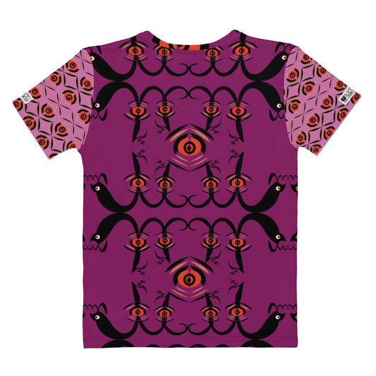 レディースTシャツ・プルノウピーコック紫【CA071- TCNL019】